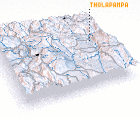 3d view of Thola Pampa