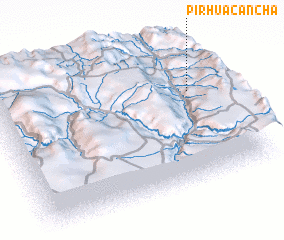 3d view of Pirhua Cancha