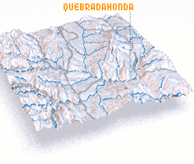 3d view of Quebrada Honda