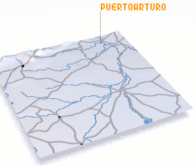 3d view of Puerto Arturo