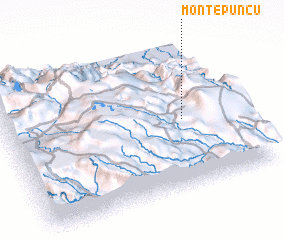 3d view of Monte Puncu