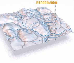 3d view of Peña Rajada