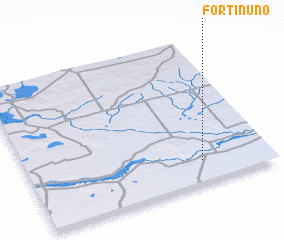 3d view of Fortín Uno