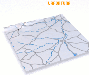 3d view of La Fortuna