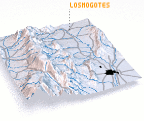 3d view of Los Mogotes