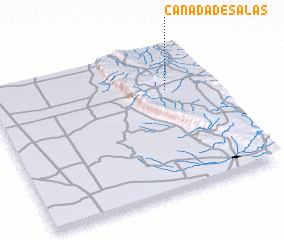 3d view of Cañada de Salas