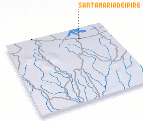 3d view of Santa María de Ipire