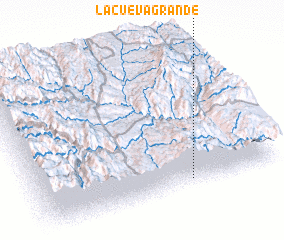 3d view of La Cueva Grande