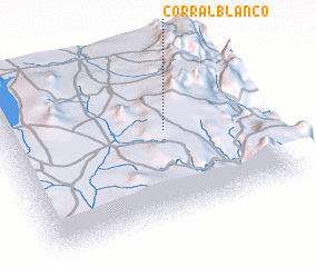 3d view of Corral Blanco