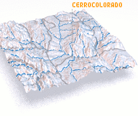 3d view of Cerro Colorado