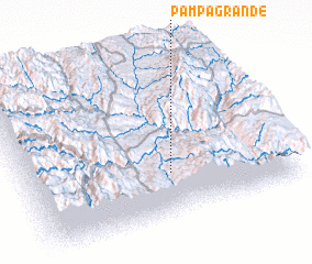 3d view of Pampa Grande