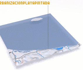 3d view of Urbanización Playa Pintada
