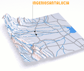 3d view of Ingenio Santa Lucía