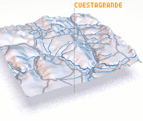 3d view of Cuesta Grande