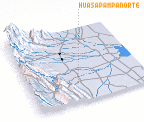 3d view of Huasa Pampa Norte