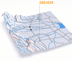 3d view of San José