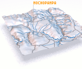 3d view of Mocho-pampa