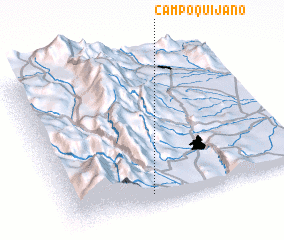 3d view of Campo Quijano