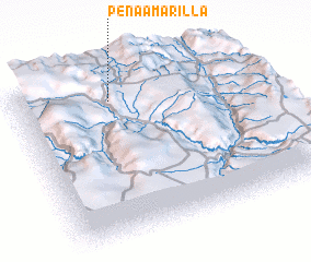 3d view of Peña Amarilla