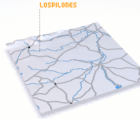 3d view of Los Pilones