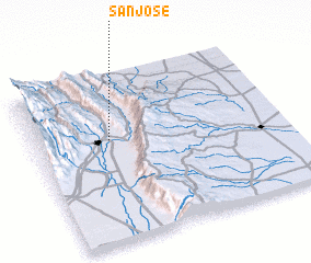 3d view of San José