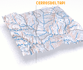 3d view of Cerros del Tapi