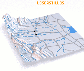 3d view of Los Castillos