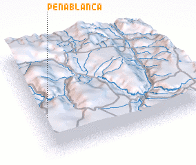 3d view of Peña Blanca