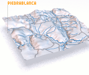 3d view of Piedra Blanca