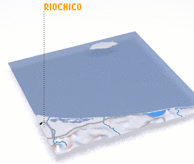 3d view of Río Chico