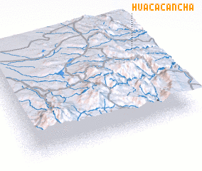 3d view of Huaca Cancha