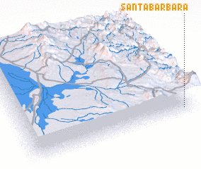 3d view of Santa Bárbara