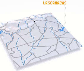 3d view of Las Camazas