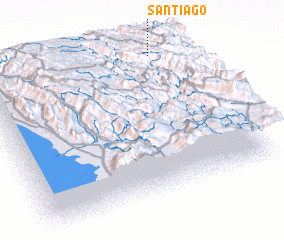 3d view of Santiago