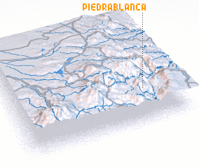 3d view of Piedra Blanca