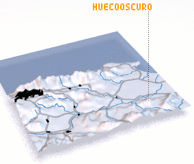 3d view of Hueco Oscuro