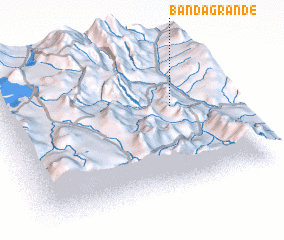 3d view of Banda Grande