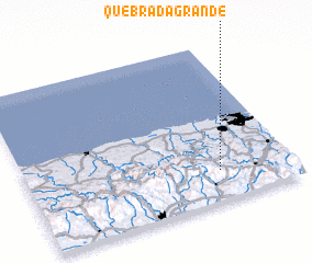 3d view of Quebrada Grande