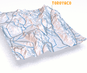 3d view of Toro Yaco