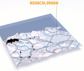 3d view of Agua Colorada