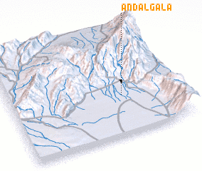 3d view of Andalgalá