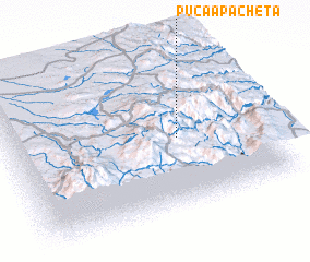 3d view of Puca Apacheta