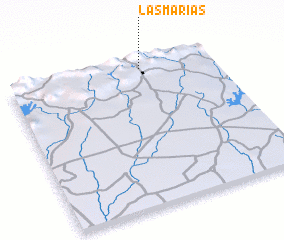 3d view of Las Marías