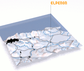 3d view of El Peñón