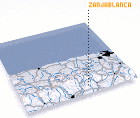 3d view of Zanja Blanca