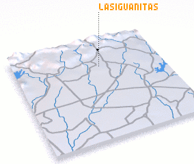 3d view of Las Iguanitas