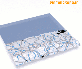 3d view of Rio Canas Abajo