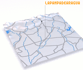 3d view of La Pampa de Aragua