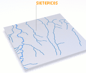 3d view of Siete Picos