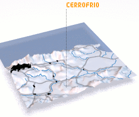 3d view of Cerro Frío